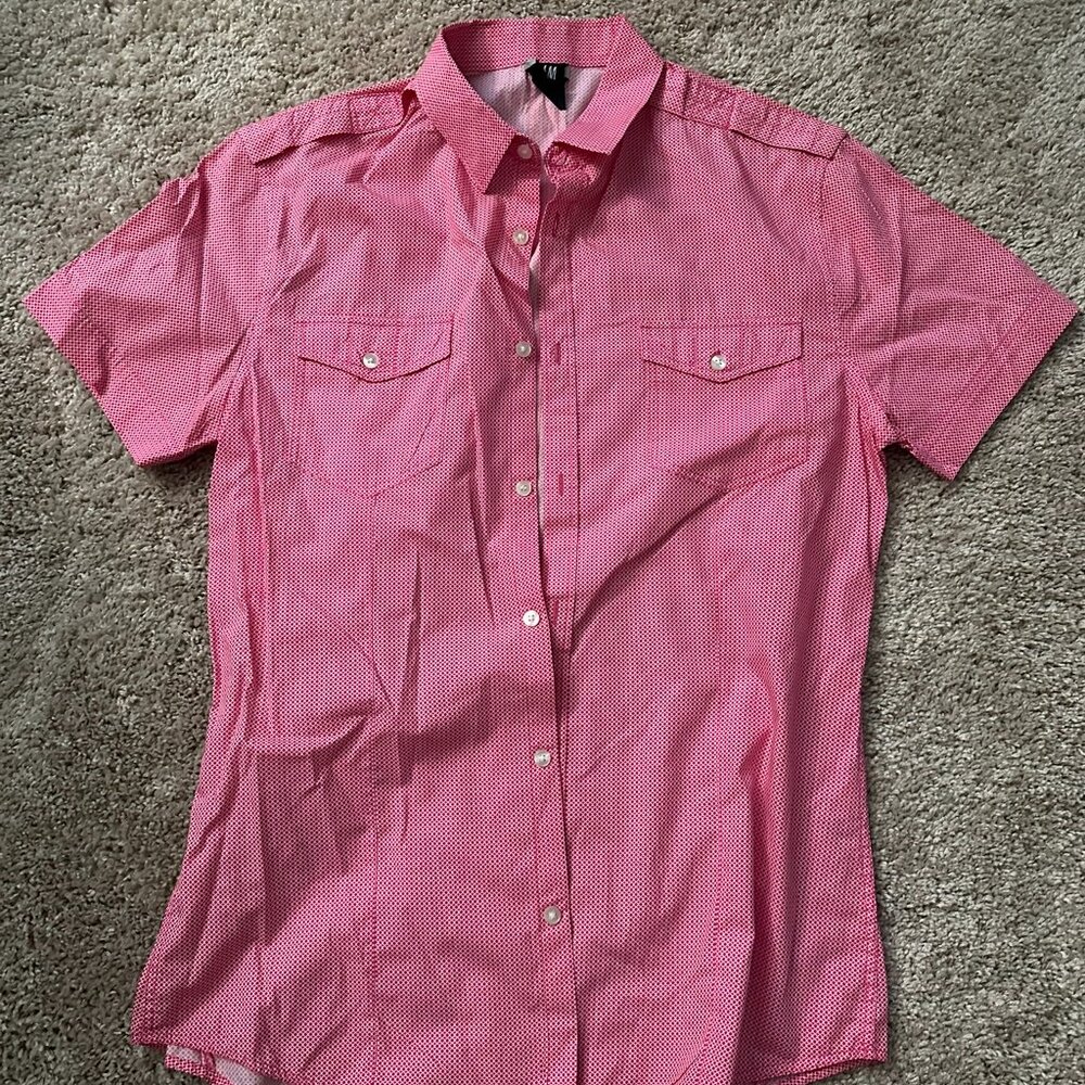 H&M Spotted Summer Shirt (Pink)